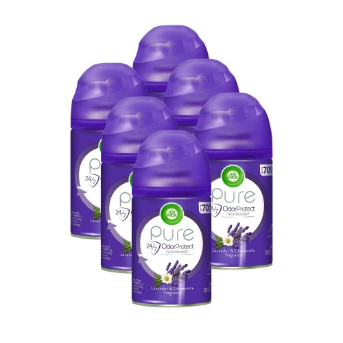 Air Wick Freshmatic Ultra Automatic Spray Refill, LavenderChamomile, 5.89 oz Aerosol Spray, 6Carton (RAC77961CT