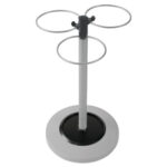 Alba Flower Umbrella Stand, 13.75w x 13.75d x 25.5h, BlackSilver (ABAPMFLOWERN)