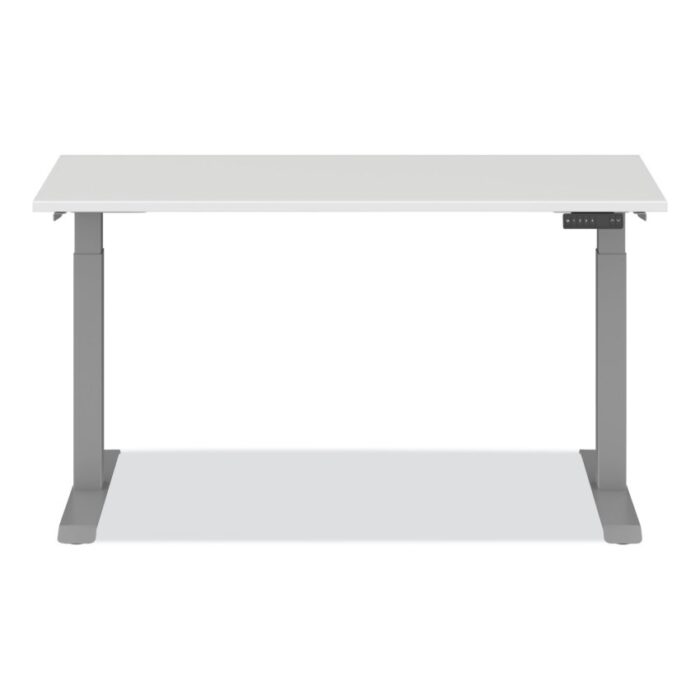 Alera AdaptivErgo Sit-Stand Three-Stage Electric Height-Adjustable Table with Memory Controls, 60” x 24” x 30 to 49, White (ALEHT3SAGBD)