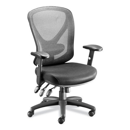 Alera Aeson Series Multifunction Task Chair, Supports Up to 275 lb, 15 to 18.82 Seat Height, Black SeatBack, Black Base (ALEAS42M14)