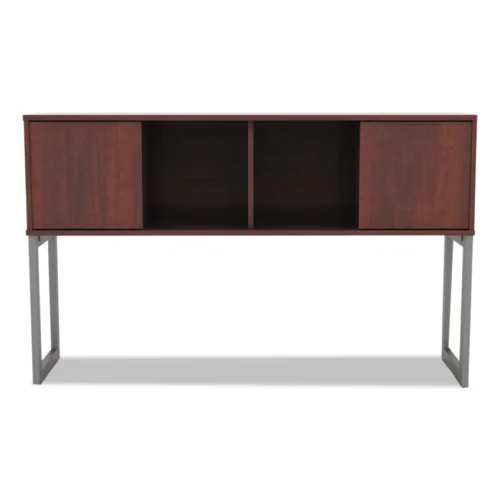 Alera Alera Open Office Desk Series Hutch, 59w x 15d x 36.38h, Medium Cherry (ALELSHH60MC)