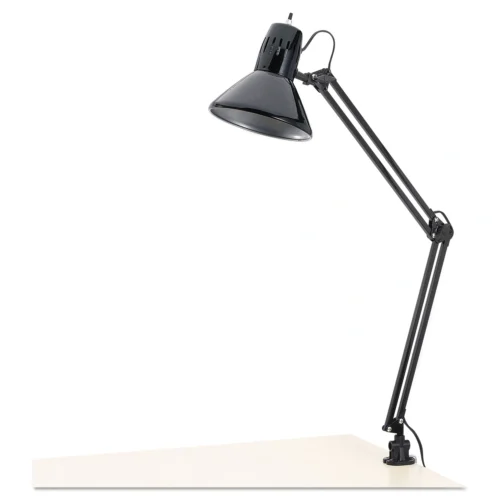 Alera Architect Lamp, Adjustable, Clamp-on, 6.75w x 20d x 28h, Black (ALELMP702B)