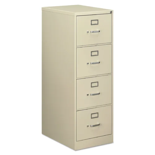 Alera Economy Vertical File, 4 Legal-Size File Drawers, Putty, 18 x 25 x 52 (ALEHVF1952PY)