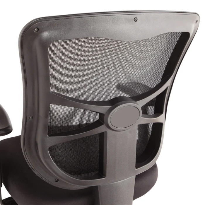 Alera Elusion Series Mesh Mid-Back Multifunction Chair, Prem Fabric, Supports Up to 275 lb, 17.7 to 21.4 Seat Height, Black (ALEEL42ME10B)