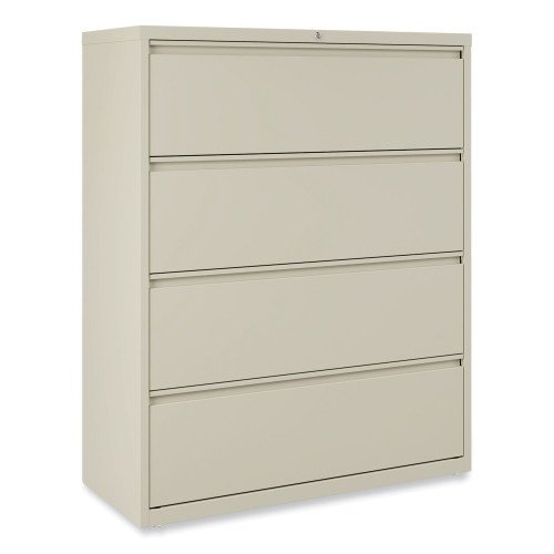 Alera Lateral File, 4 LegalLetter-Size File Drawers, Putty, 42 x 18.63 x 52.5 (ALEHLF4254PY)