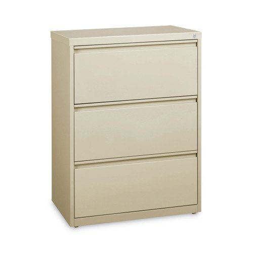 Alera Lateral File, Three LegalLetterA4-Size File Drawers, 30 x 18.62 x 40.25, Putty (ALEHLF3041PY)