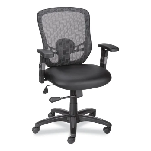 Alera Linhope Chair, Supports Up to 275 lb, Black SeatBack, Black Base (ALELH42B14)