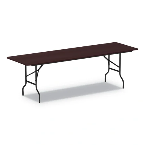 Alera Wood Folding Table, Rectangular, 95.88w x 29.88d x 29.13h, Mahogany (ALEFT729630MY)