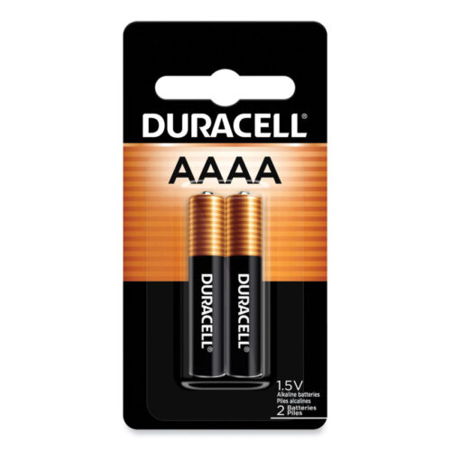 Duracell Specialty Alkaline AAAA Batteries, 1.5 V, 2/Pack (DURMX2500B2PK)