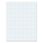 Ampad Quadrille Pads, Quadrille Rule (4 sqin), 50 White (Heavyweight 20 lb Bond) 8.5 x 11 Sheets (TOP22000)