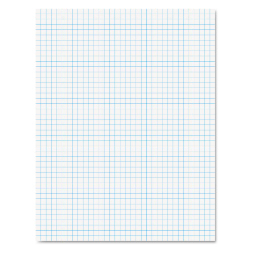 Ampad Quadrille Pads, Quadrille Rule (4 sqin), 50 White (Heavyweight 20 lb Bond) 8.5 x 11 Sheets (TOP22000)