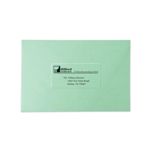 Avery Copier Mailing Labels, Copiers, 1 x 2.81, Clear, 33Sheet, 70 SheetsPack (AVE5311)