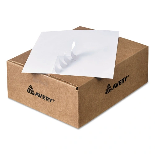 Avery Copier Mailing Labels, Copiers, 1 x 2.81, White, 33Sheet, 500 SheetsBox (AVE5334)