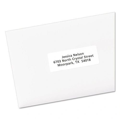 Avery EcoFriendly Mailing Labels, InkjetLaser Printers, 1 x 2.63, White, 30Sheet, 25 SheetsPack (AVE48160)