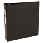 Avery Economy Non-View Binder with Round Rings, 3 Rings, 3 Capacity, 11 x 8.5, Black, (3602) (AVE03602)