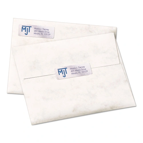 Avery Foil Mailing Labels, Inkjet Printers, 0.75 x 2.25, Silver, 30Sheet, 10 SheetsPack (AVE8986)