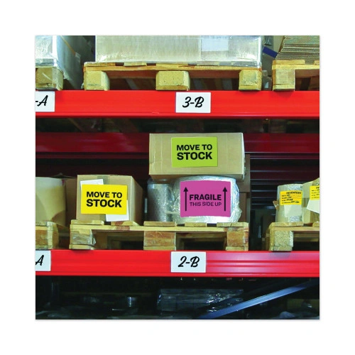 Avery High-Visibility Permanent Laser ID Labels, 8.5 x 11, Asst. Neon, 15Pack (AVE5975)