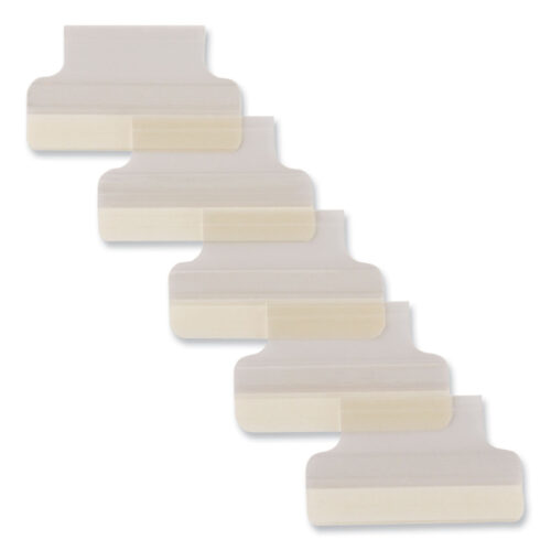 Avery Insertable Index Tabs with Printable Inserts, 15-Cut, Clear, 1 Wide, 25Pack (AVE16221)