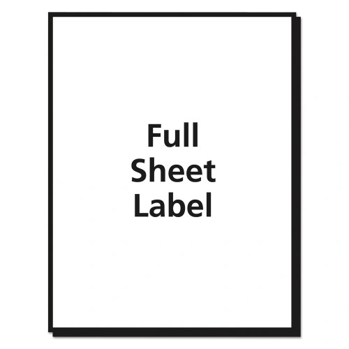 Avery Matte Clear Shipping Labels, Inkjet Printers, 8.5 x 11, Clear, 10/Pack (AVE18665)