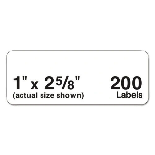 Avery Mini-Sheets Mailing Labels, InkjetLaser Printers, 1 x 2.63, White, 8Sheet, 25 SheetsPack (AVE2160)