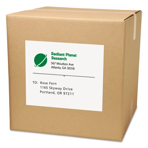 Avery White Shipping Labels-Bulk Packs, InkjetLaser Printers, 8.5 x 11, White, 250Box (AVE95920)