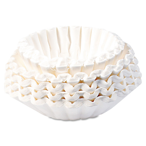BUNN Commercial Coffee Filters, 12 Cup Size, Flat Bottom, 500Bag, 2 BagsCarton (BUN1M5002)