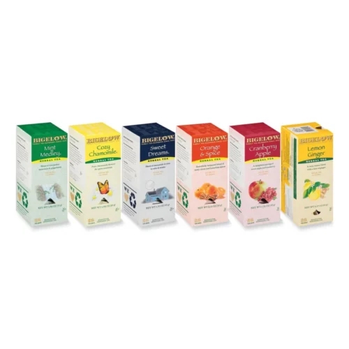 Bigelow Assorted Tea Packs, Six Flavors, 28Box, 168Carton (BTC17578)