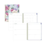 Blue Sky Tula WeeklyMonthly Planner, Floral Artwork, 11 x 8.5, PurplePinkWhite Cover, 12-Month (Jan to Dec) 2025 (BLS143971)