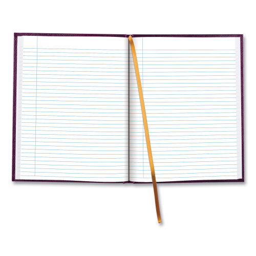 Blueline Executive Notebook with Ribbon Bookmark,1 Subject, MediumCollege Rule, Grape Cover, (75) 10.75 x 8.5 Sheets (REDA1095)