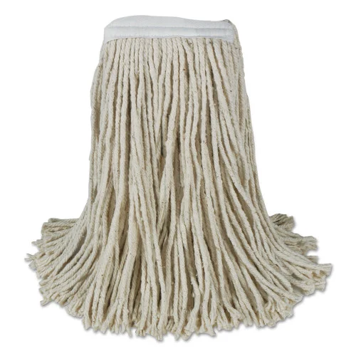 Boardwalk Banded Cotton Mop Heads, Cut-End, 20oz, White, 12Carton (BWKCM20020)