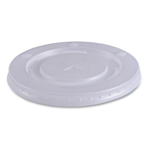 Boardwalk Deerfield Cold Cup Lids, Fits 12 oz to 20 oz Cups, Clear, Plastic, 50Pack, 20 PacksCarton (BWKDEERCLIDW)