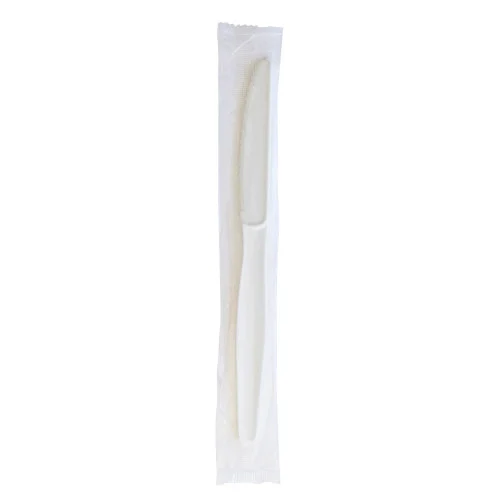 Boardwalk Heavyweight Wrapped Polystyrene Cutlery, Knife, White, 1,000Carton (BWKKNIFEWHPSIW)