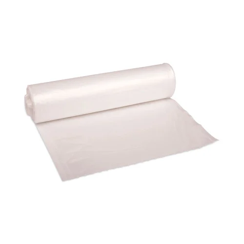 Boardwalk High Density Industrial Can Liners Coreless Rolls, 30 gal, 16 mic, 30 x 37, Natural, Perforated, 25 BagsRoll, 20 RollsCT (BWKRH3037S)