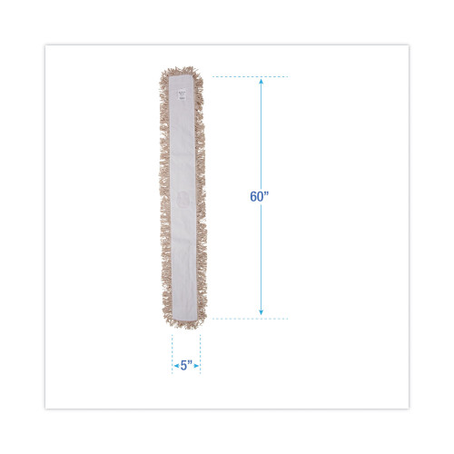 Boardwalk Industrial Dust Mop Head, Hygrade Cotton, 60w x 5d, White (BWK1360)