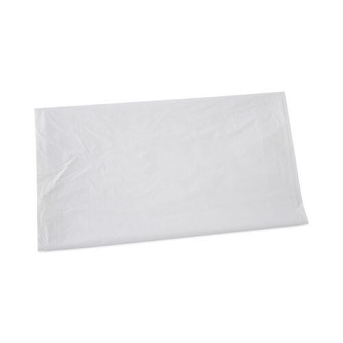 Boardwalk Linear Low Density Industrial Can Liners, 45 gal, 0.9 mil, 40 x 46, White, Flat Pack, 100Carton (BWKW4046X)