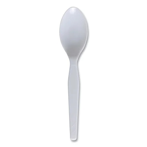 Boardwalk Mediumweight Polystyrene Cutlery, Teaspoon, White, 10 Boxes of 100Carton (BWKSPOONMWPSCT)