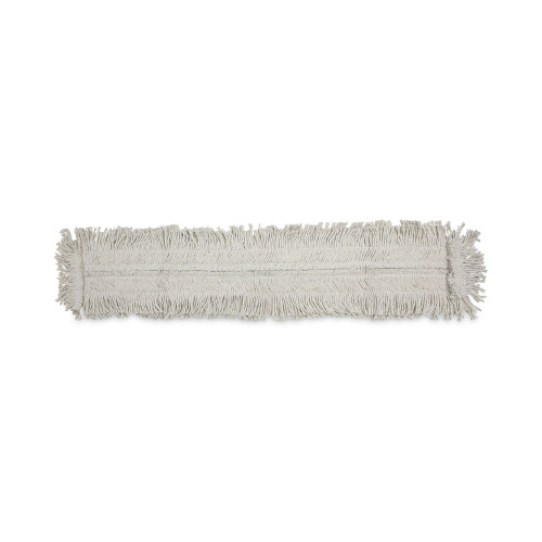 Boardwalk Mop Head, Dust, Disposable, CottonSynthetic Fibers, 48 x 5, White (BWK1648)