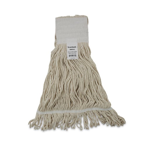 Boardwalk Mop Head, Pro Loop WebTailband, Premium Saddleback Head, Ctn, 24-oz., WH, 12CT (BWK524C)