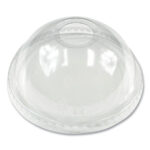 Boardwalk PET Cold Cup Dome Lids, Fits 9 oz to 10 oz PET Cups, Clear, 1,000Carton (BWKPET910DOME)