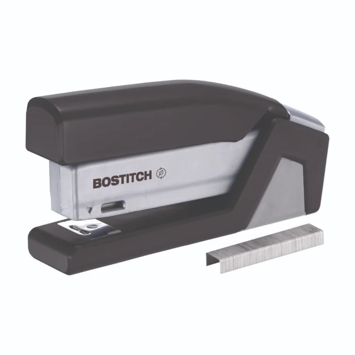 Bostitch InJoy One-Finger 3-in-1 Eco-Friendly Compact Stapler, 20-Sheet Capacity, Black (ACI1510)