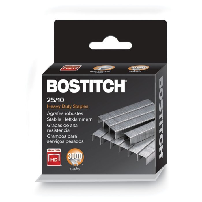 Bostitch Premium High-Capacity Staples, 0.38 Leg, 0.5 Crown, Steel, 3,000Box (ACI1962)