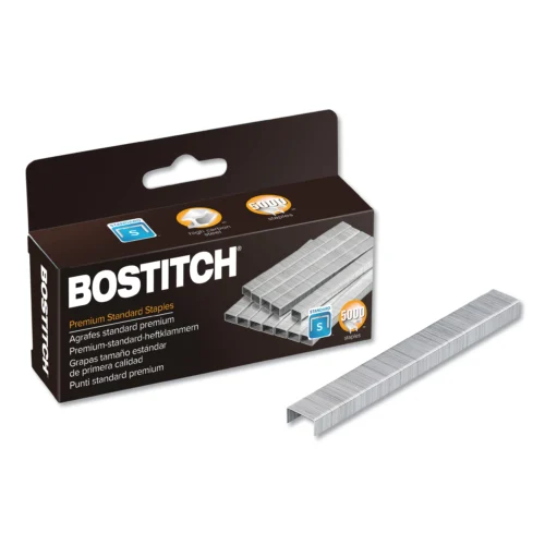 Bostitch Premium Standard Staples, 0.25 Leg, 0.5 Crown, Steel, 5,000Box (ACI1901)