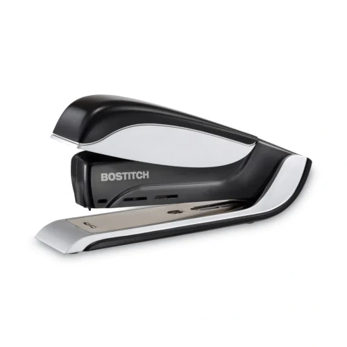 Bostitch Spring-Powered Premium Desktop Stapler, 25-Sheet Capacity, Black/Silver (ACI1140)