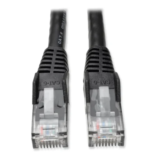 CAT6 Gigabit Snagless Molded Patch Cable, 14 ft, Black (TRPN201014BK)