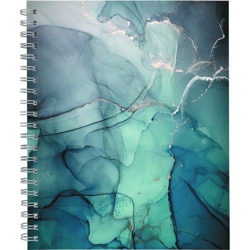 Cambridge Glacier WeeklyMonthly Planner, Glacier Artwork, 11 x 9.25, BlueGraySilver Cover, 12-Month (Jan to Dec) 2025 (AAG1727905)