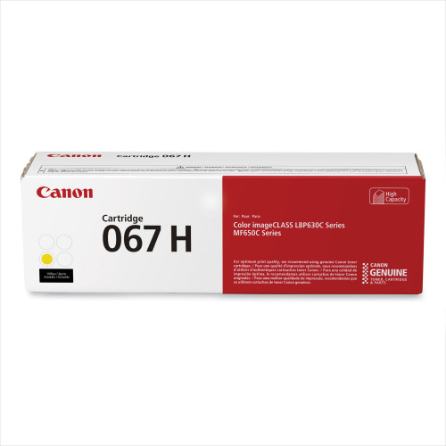 Canon 5103C001 (067H) High-Yield Toner, 2,350 Page-Yield, Yellow (CNM5103C001)