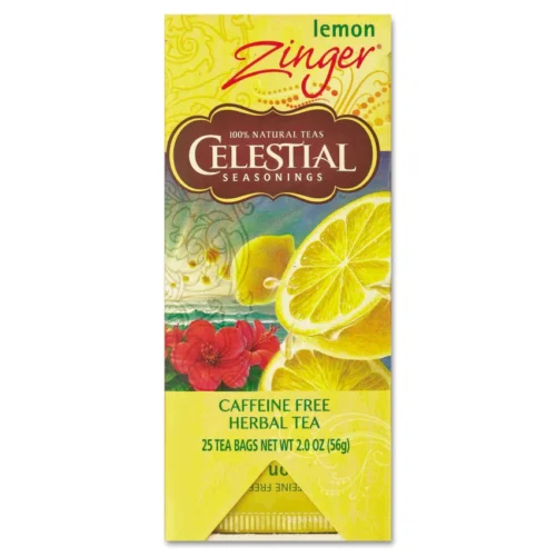 Celestial Seasonings Tea, Herbal Lemon Zinger, 25Box (CST031010)