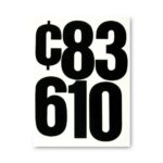 Chartpak Press-On Vinyl Numbers, Self Adhesive, Black, 6h, 21Pack (CHA01198)