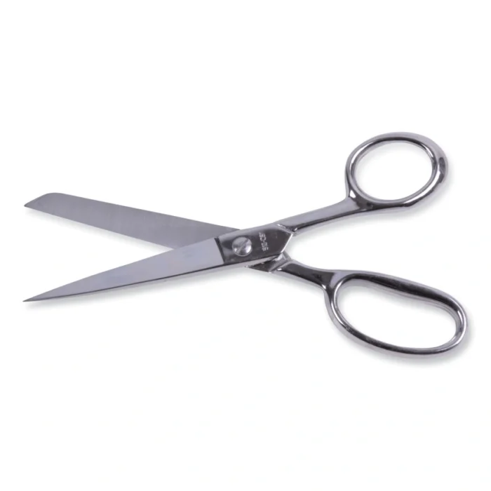 Clauss Hot Forged Carbon Steel Shears, 8 Long, 3.88 Cut Length, Straight Nickel Handle (ACM10257)