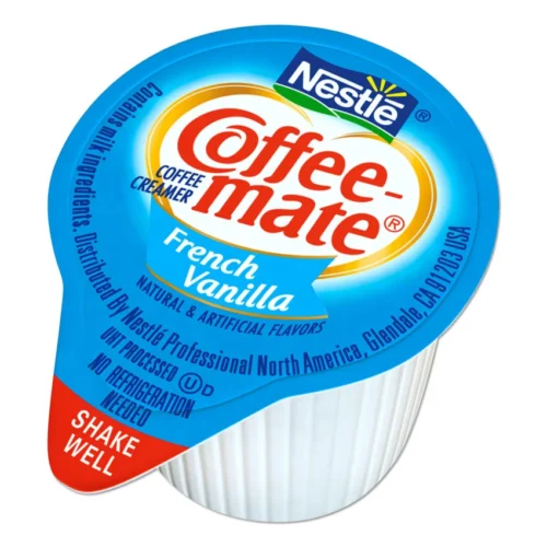 Coffee mate Liquid Coffee Creamer, French Vanilla, 0.38 oz Mini Cups, 360 CupsCarton (NES48978)